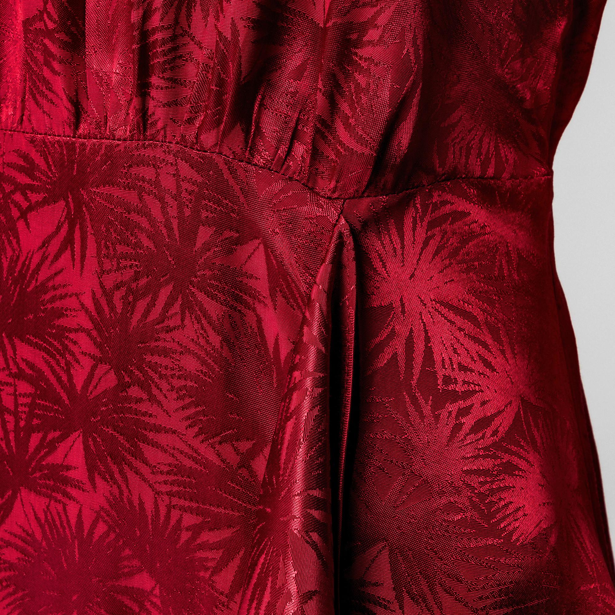 Manor Woman Abito Midi Raso Jacquard Slim Fit  