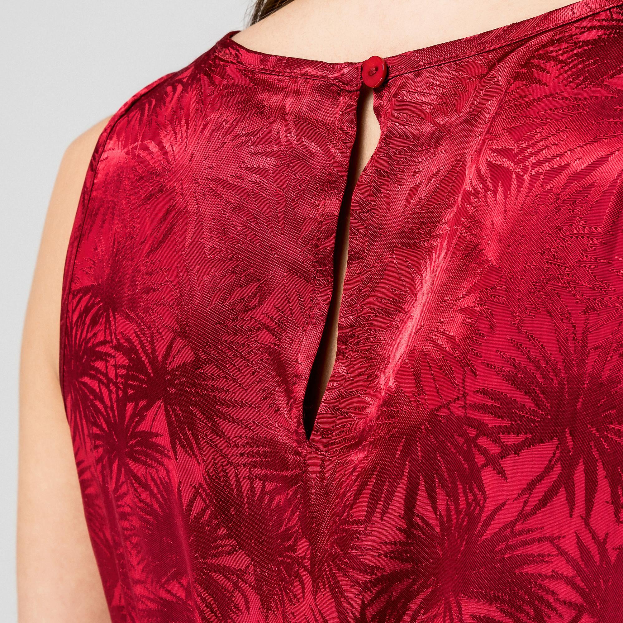 Manor Woman Abito Midi Raso Jacquard Slim Fit  