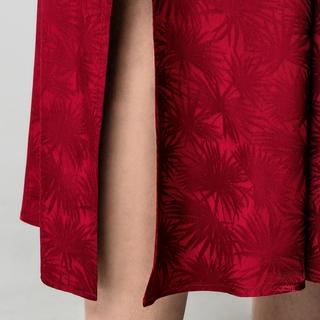 Manor Woman Abito Midi Raso Jacquard Slim Fit  