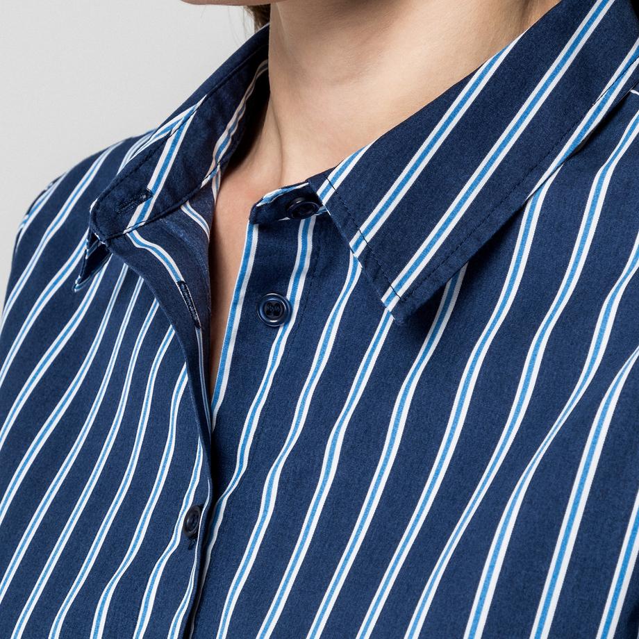 Manor Woman Chemise Rayée Manches Longues  