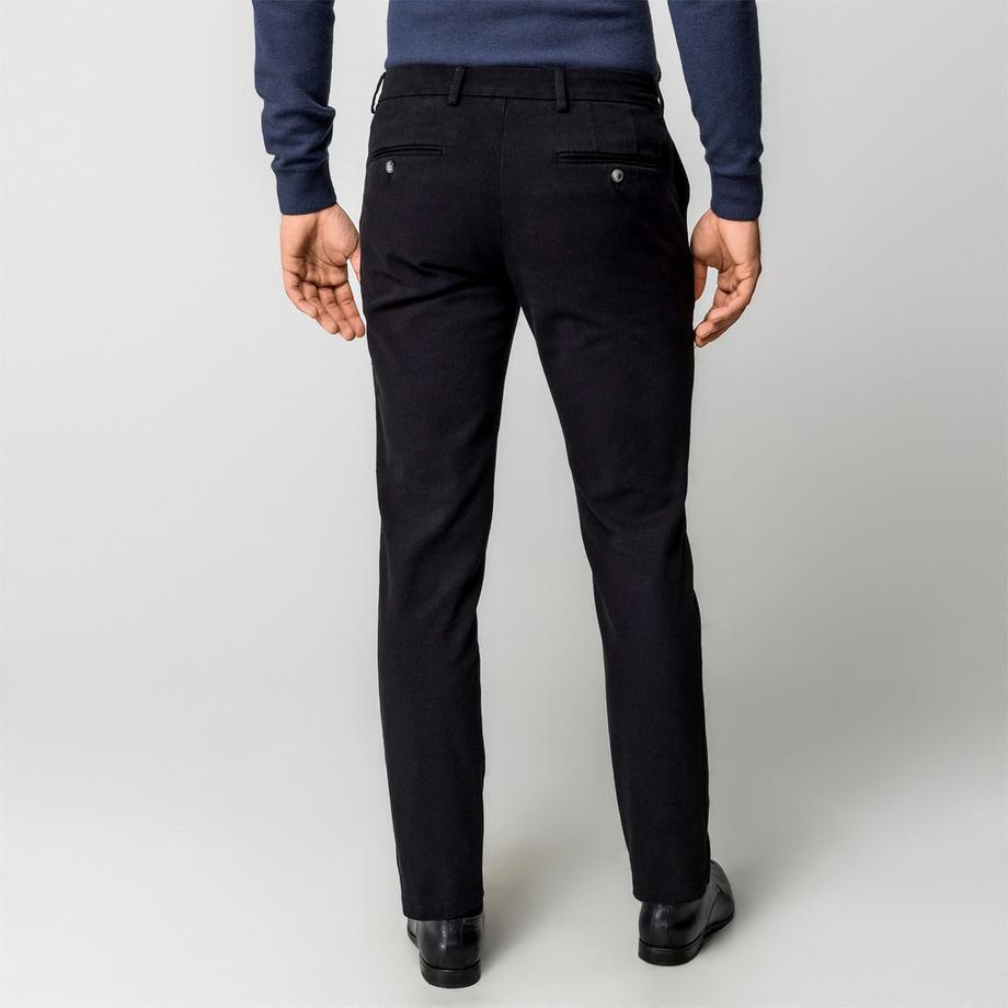 Manor Man Pantalon en tissu Slim Fit pour homme  