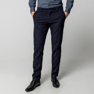 Manor Man Pantaloni in tessuto Slim Fit da uomo  