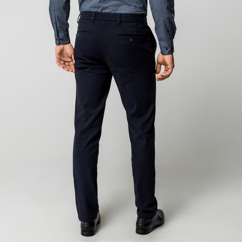 Manor Man Pantaloni in tessuto Slim Fit da uomo  
