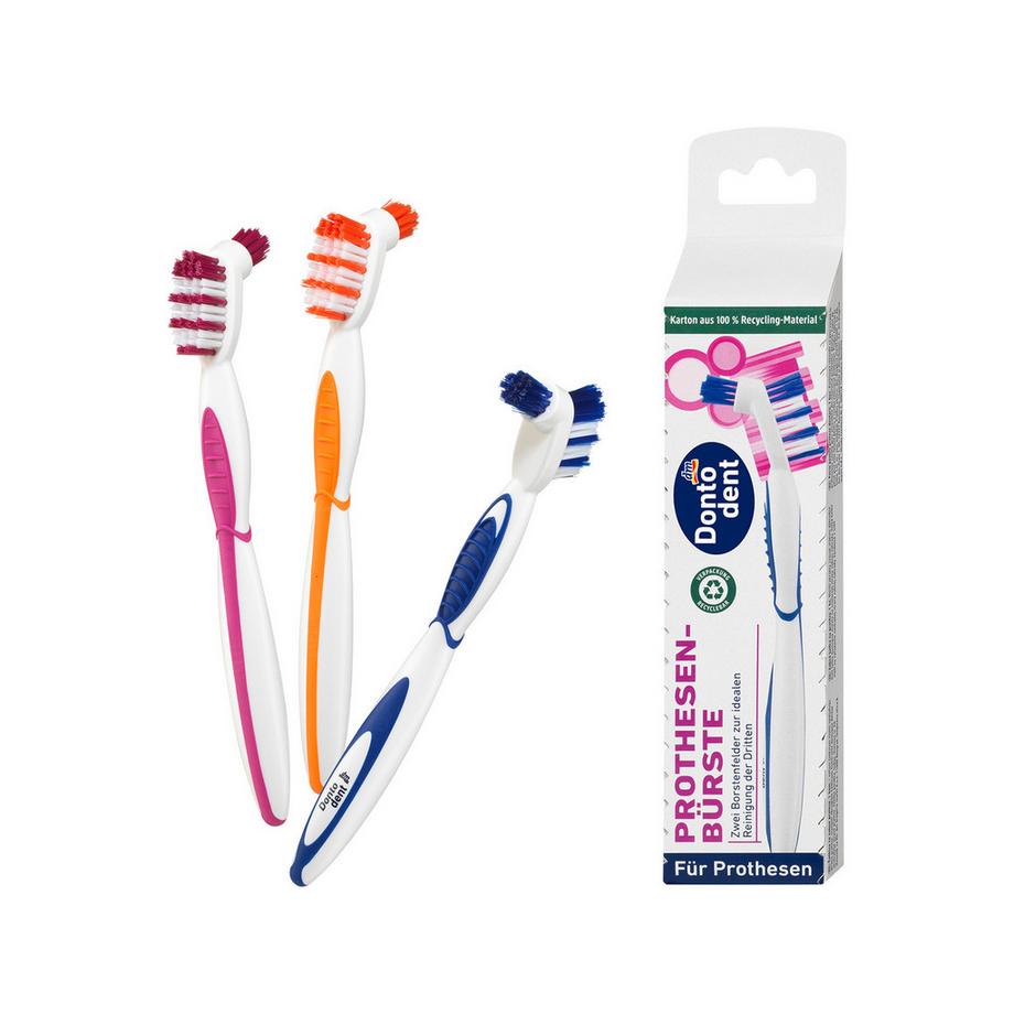 Spazzola per dentiere, modelli assortiti