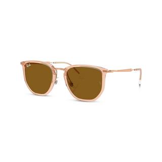 Ray Ban RB4451 Rechteckige Sonnenbrille Transparent Beige  