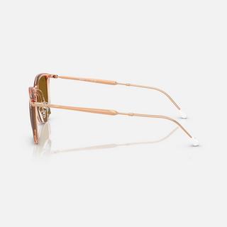 Ray Ban RB4451 Rechteckige Sonnenbrille Transparent Beige  