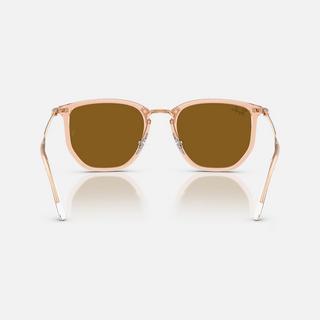 Ray Ban RB4451 Rechteckige Sonnenbrille Transparent Beige  