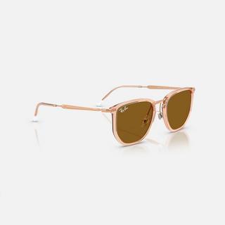 Ray Ban RB4451 Rechteckige Sonnenbrille Transparent Beige  
