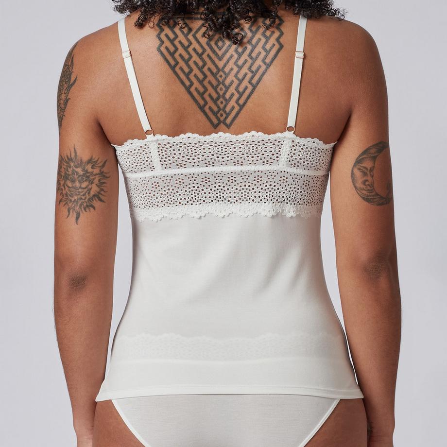 Skiny Bamboo Lace Top Bretelles  