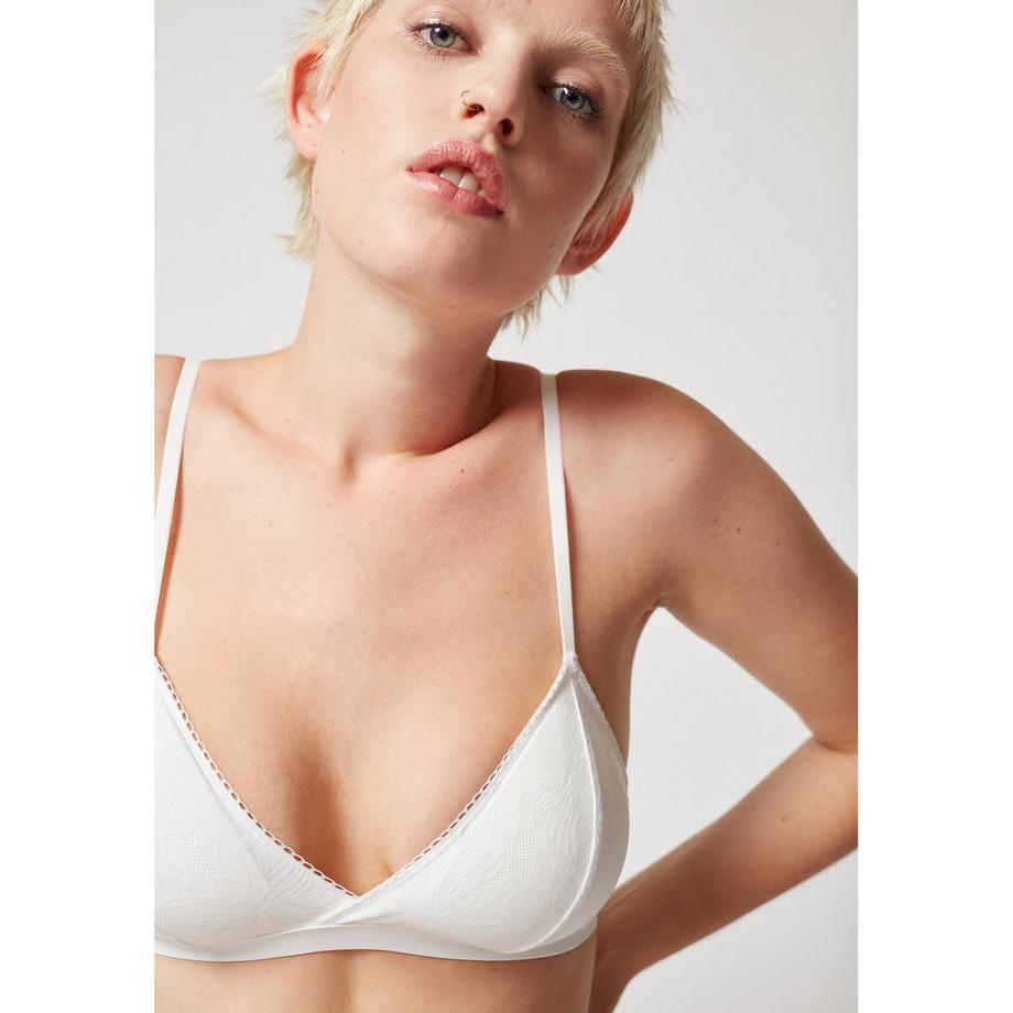 Skiny Micro Lace Bügelloser Triangel BH mit herausnehmbaren Schalen  