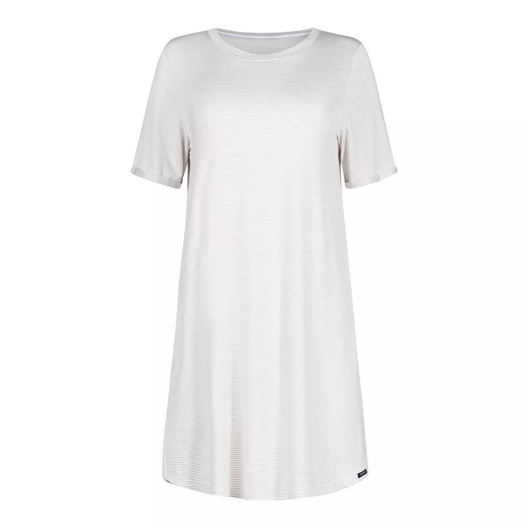 Skiny - Nachthemd, kurzarm, für Damen, Grau, Größe 38