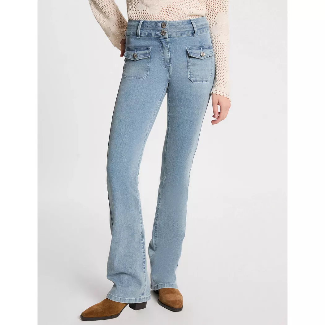 Morgan - Jeans, für Damen, Bleached Blau, Größe 42