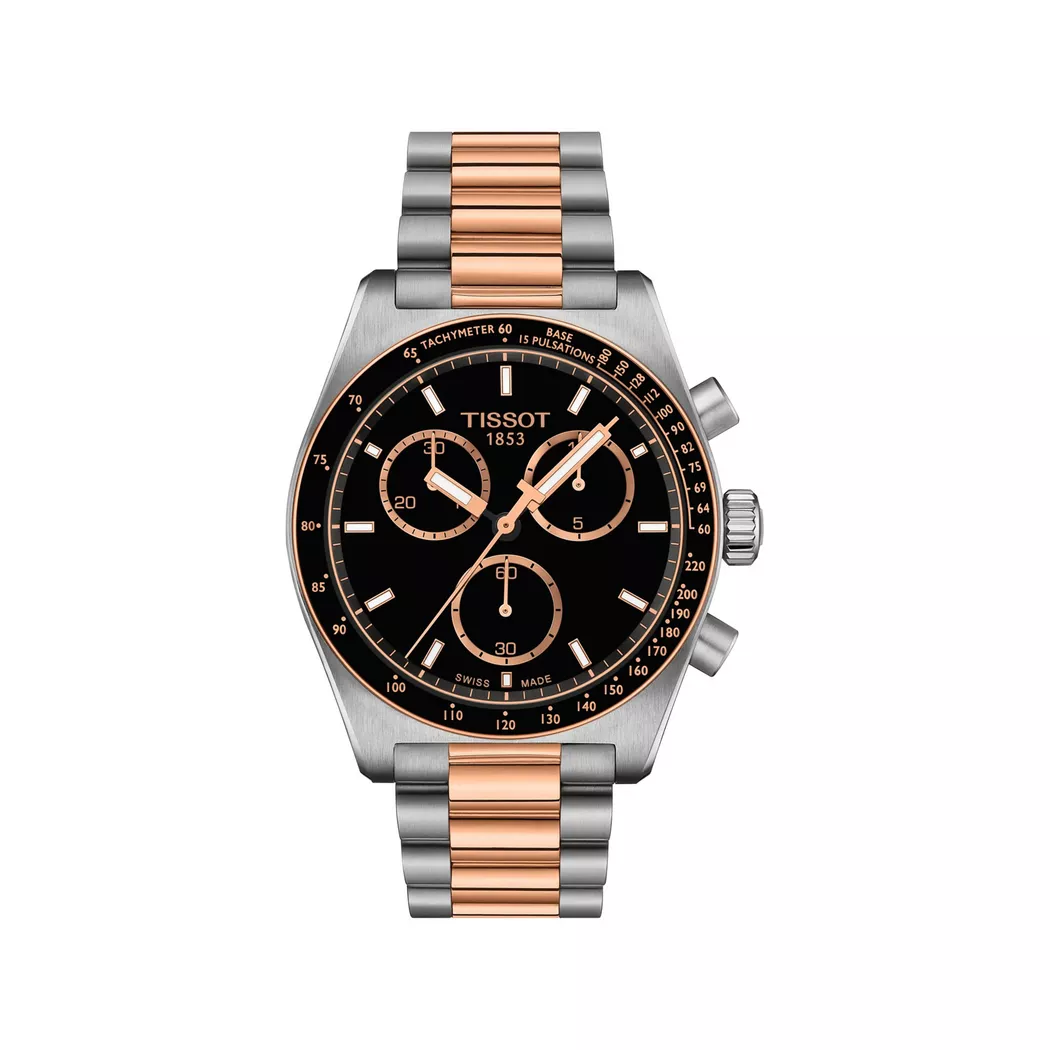 Tissot - Chronograph Uhr, Sport, 40mm, Zweifarbig