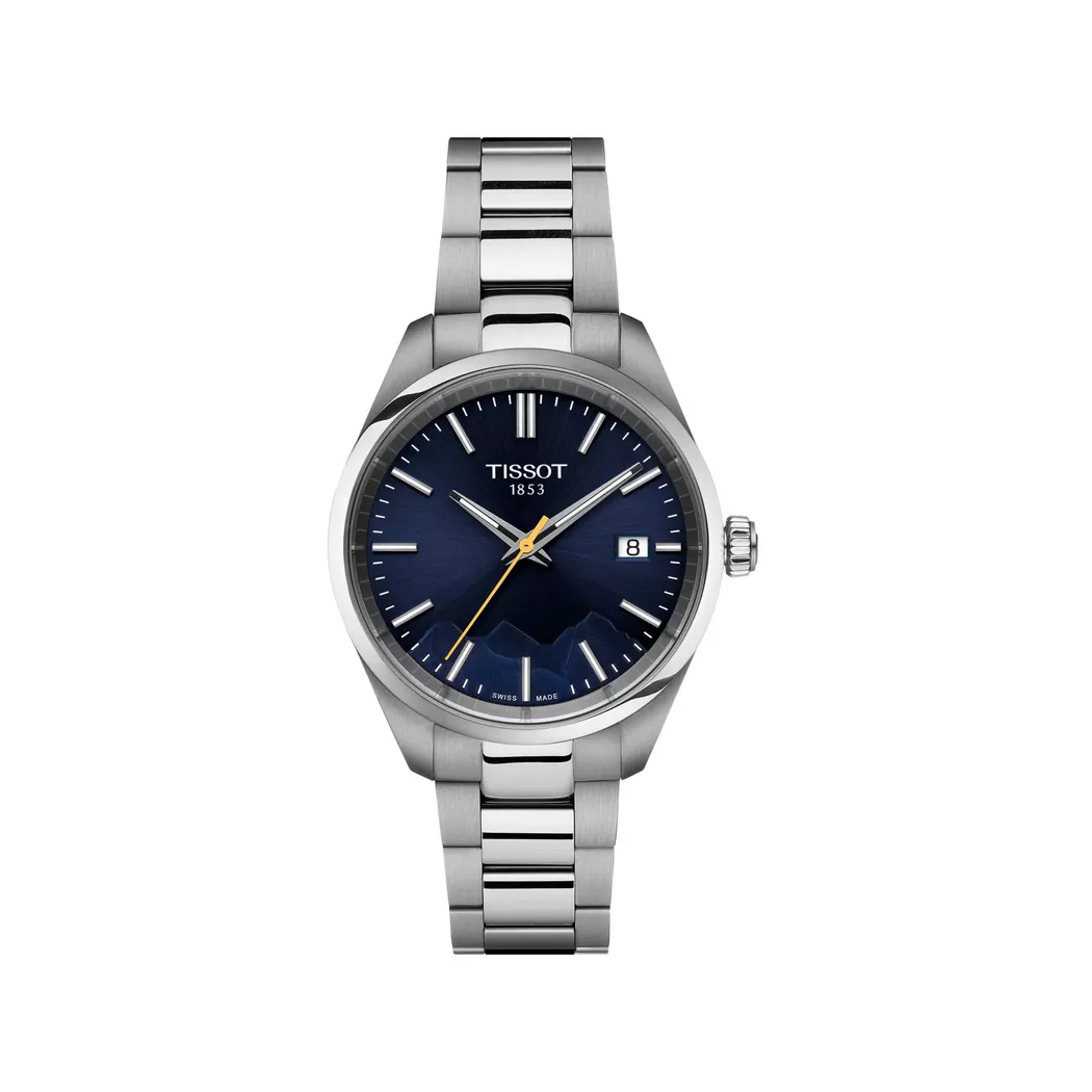 Tissot PR 100 Jungfraubahn Edition Blue Dial Stainless Steel Women's Watch T150.210.11.041.01 silver  female 2