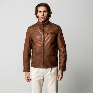 Manor Man Lederjacke Regular Fit  