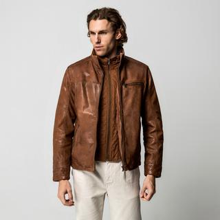 Manor Man Lederjacke Regular Fit  