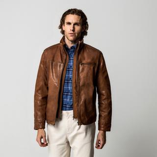 Manor Man Lederjacke Regular Fit  