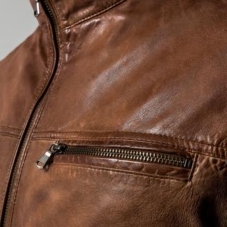 Manor Man Lederjacke Regular Fit  