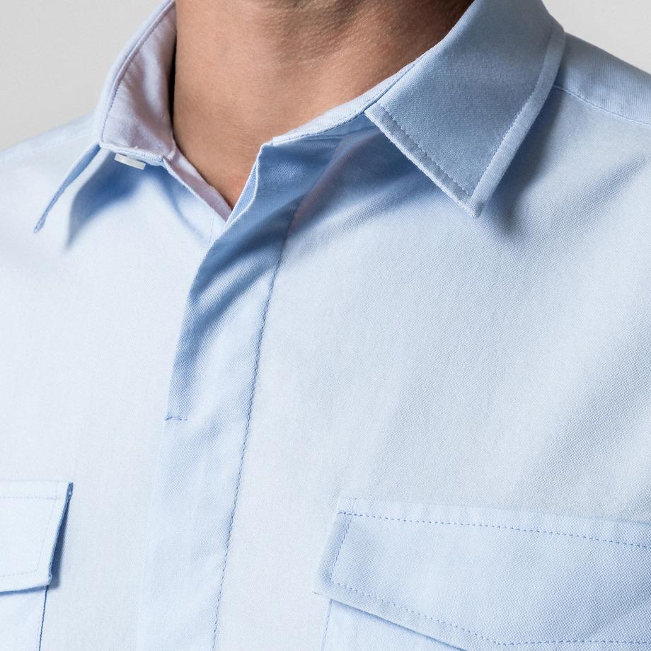 Manor Man Classic Fit Langarmhemd mit Brusttaschen  