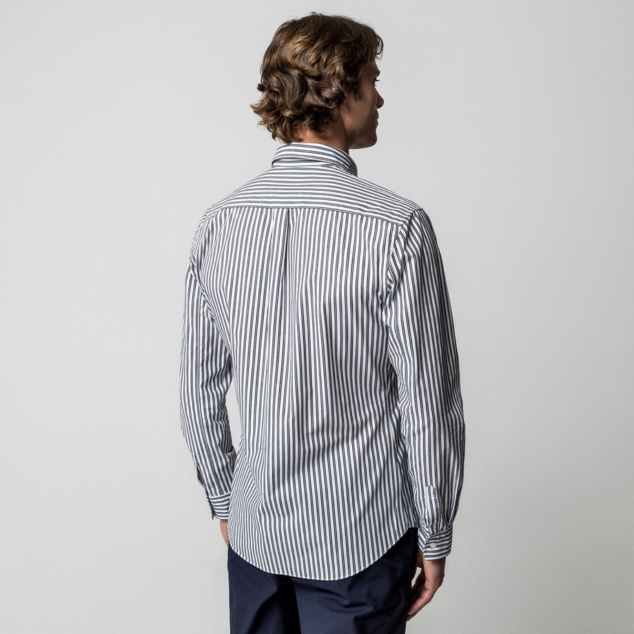 Manor Man Gestreiftes Langarm Modern Fit Hemd  