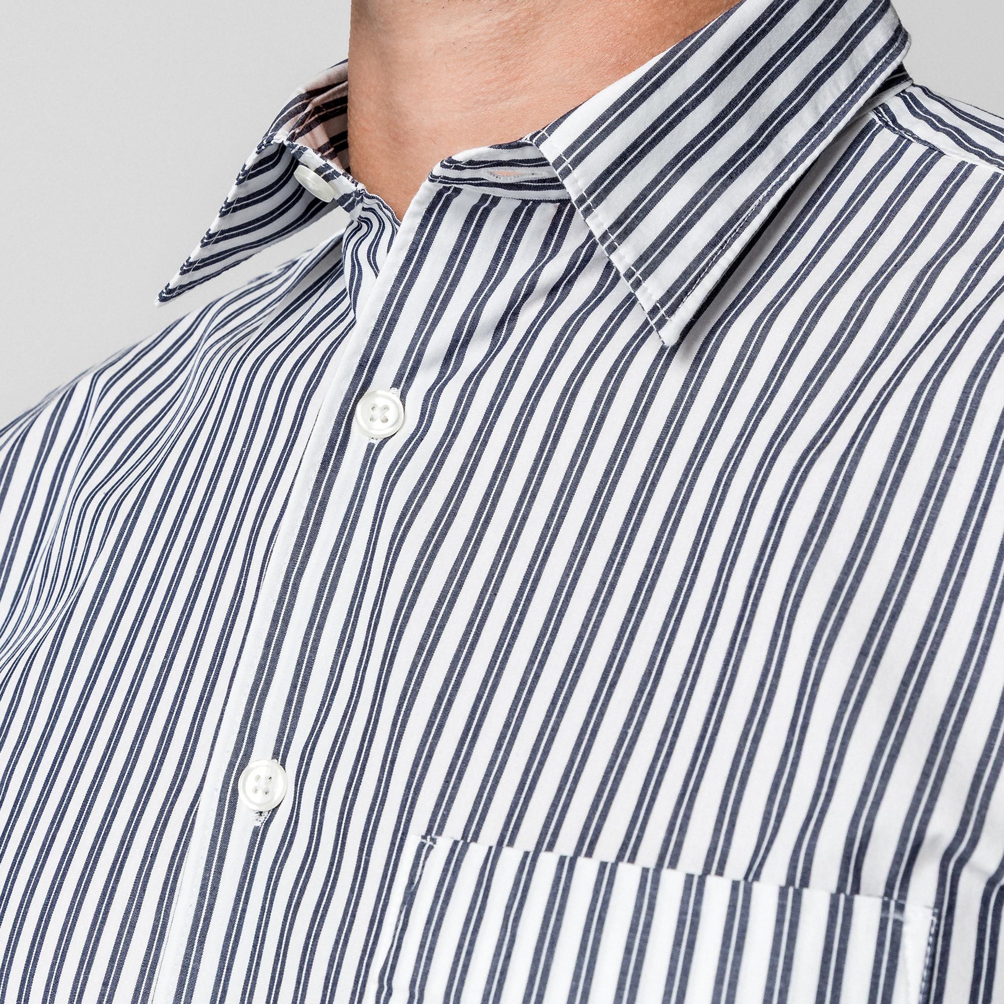 Manor Man Gestreiftes Langarm Modern Fit Hemd  