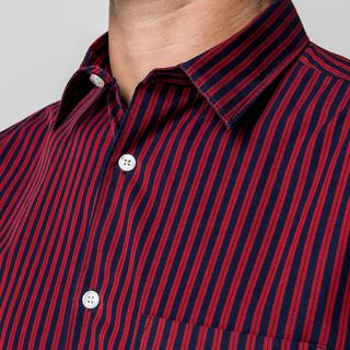 Manor Man Gestreiftes Langarmhemd Slim Fit  