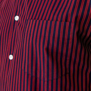 Manor Man Gestreiftes Langarmhemd Slim Fit  