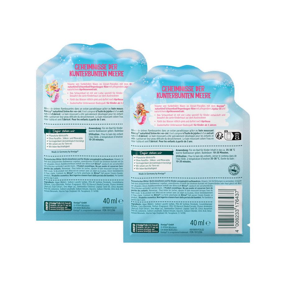 Kneipp  Bain moussant Naturkind Naïade arc-en-ciel, assortiment aléatoire 