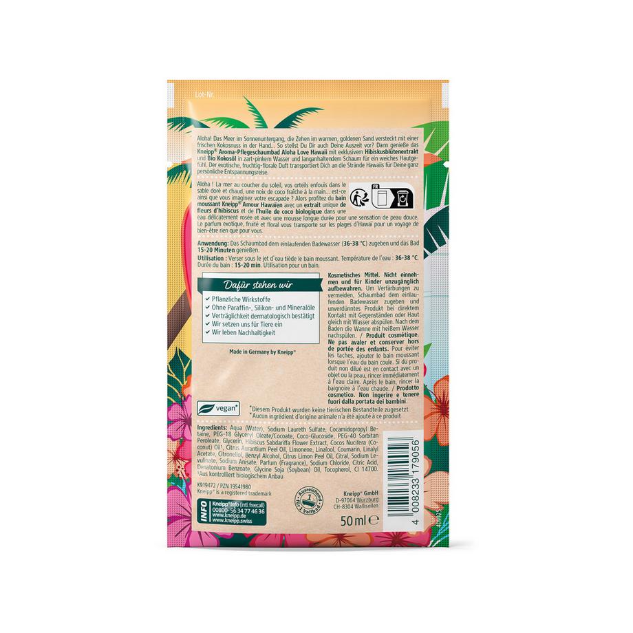 Kneipp  Aroma-Pflegeschaumbad Aloha Love Hawaii 