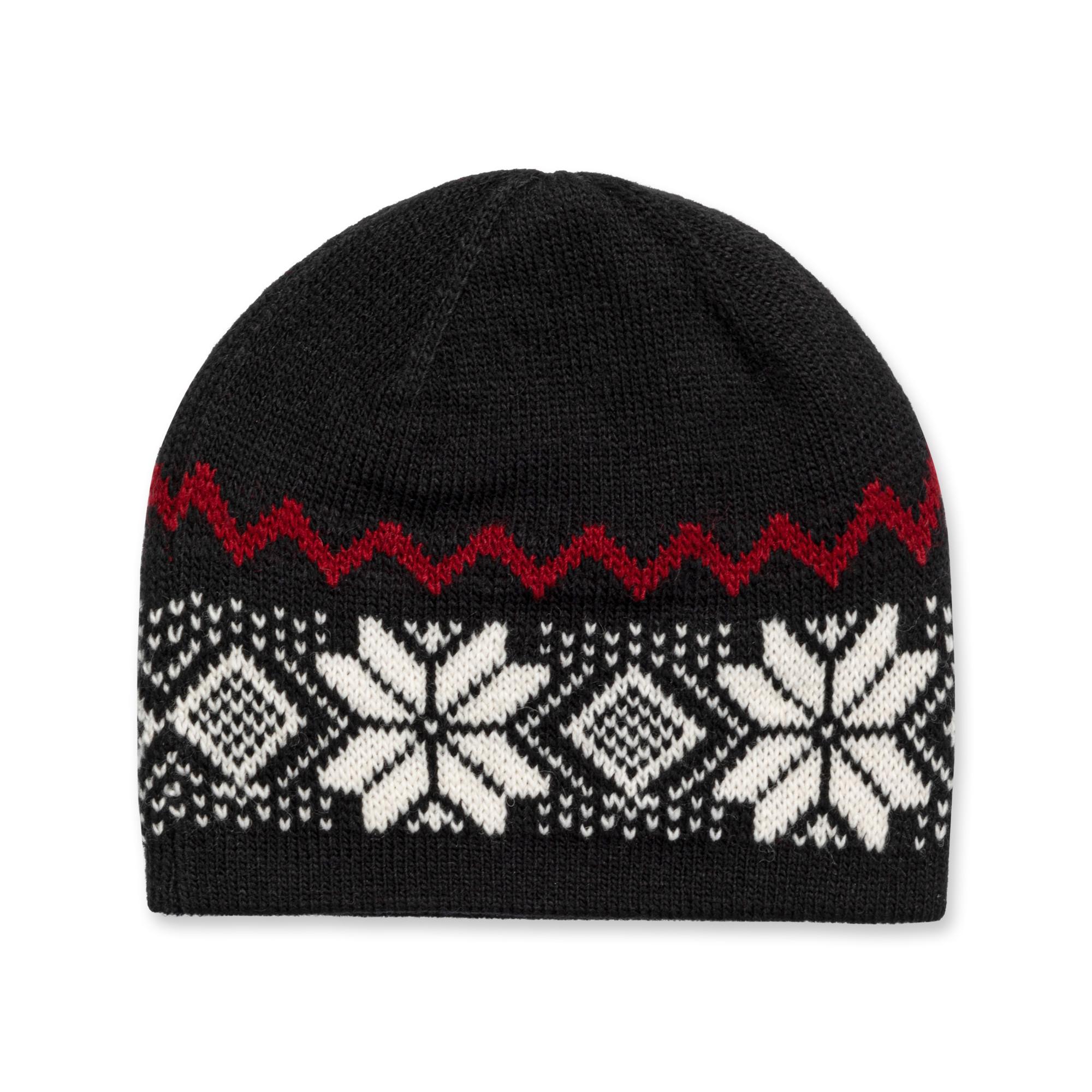 Manor Woman Berretto lavorato a maglia con motivo a fiocco di neve  