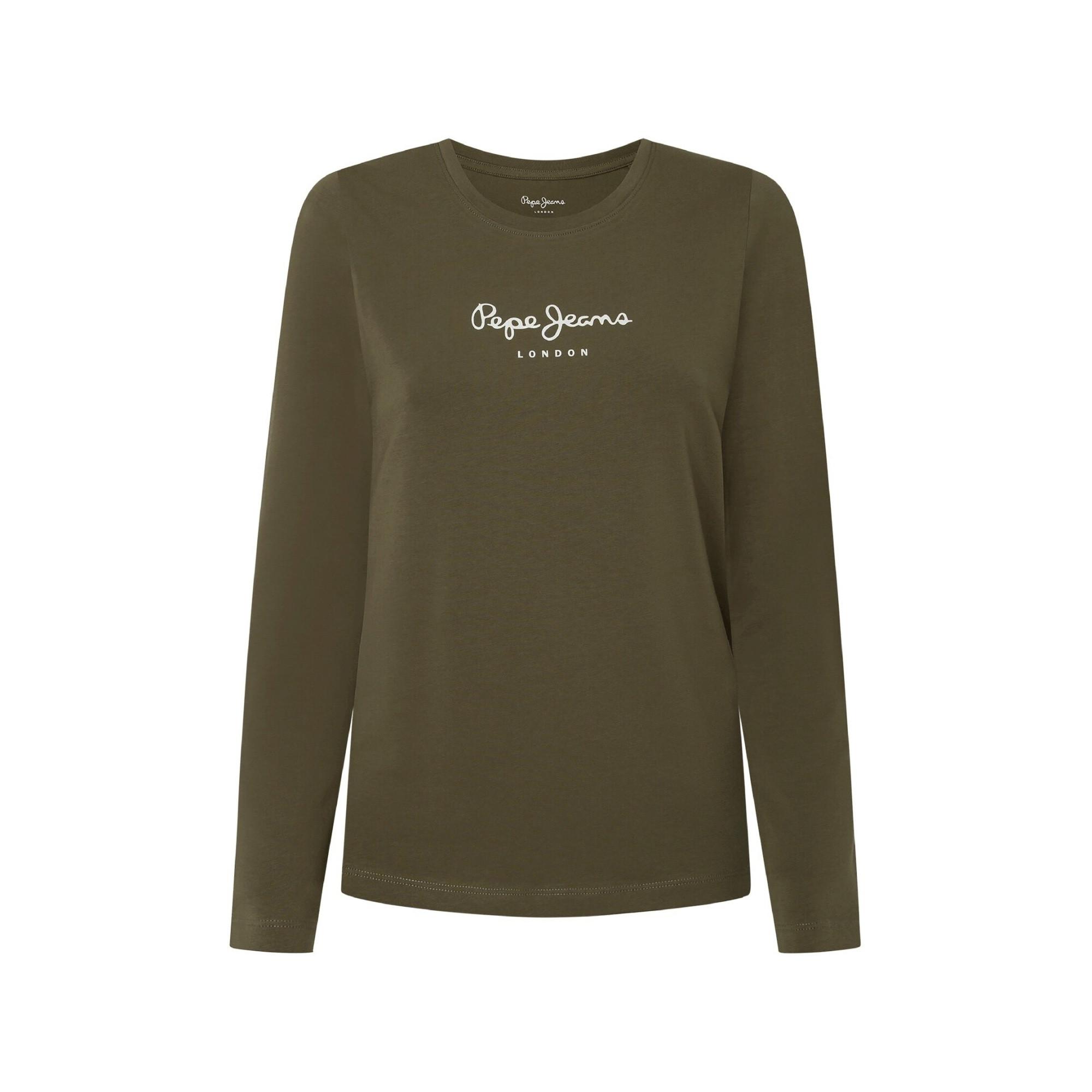 Pepe Jeans London New Virginia Slim Fit Maniche Lunghe Girocollo T-Shirt  