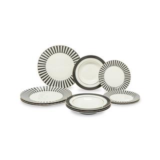 Manor Dinnerset, 12-teilig Mocca 