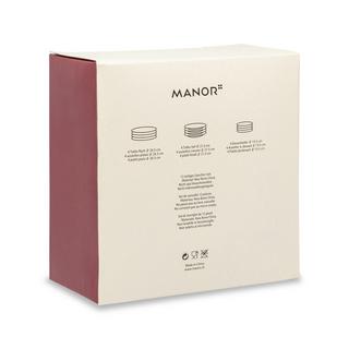 Manor Dinnerset, 12-teilig Mocca 