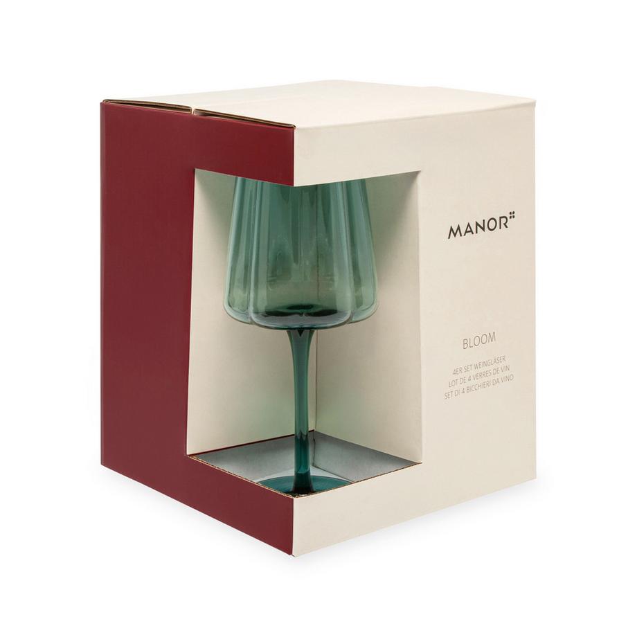 Manor Bicchiere da vino, 4 pezzi Bloom 
