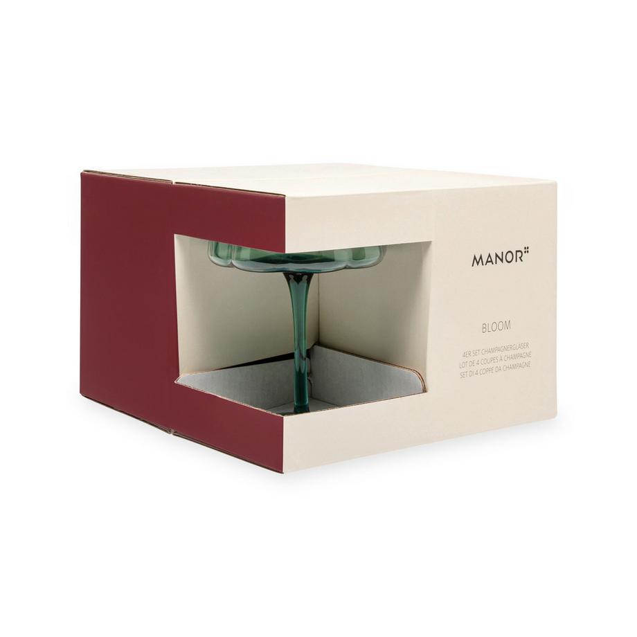 Manor Bicchiere da champagne 4 pezzi Bloom 