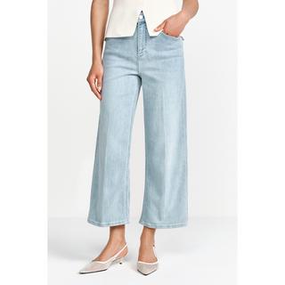 Rich & Royal Jeans Wide Leg Vita Alta  