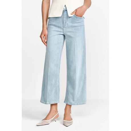 Rich & Royal Jeans Wide Leg Vita Alta  