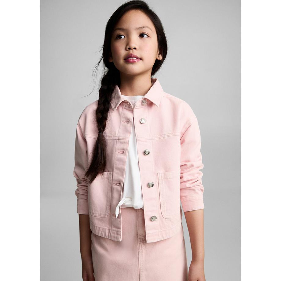 MANGO Kids Jeansjacke Straight Fit  