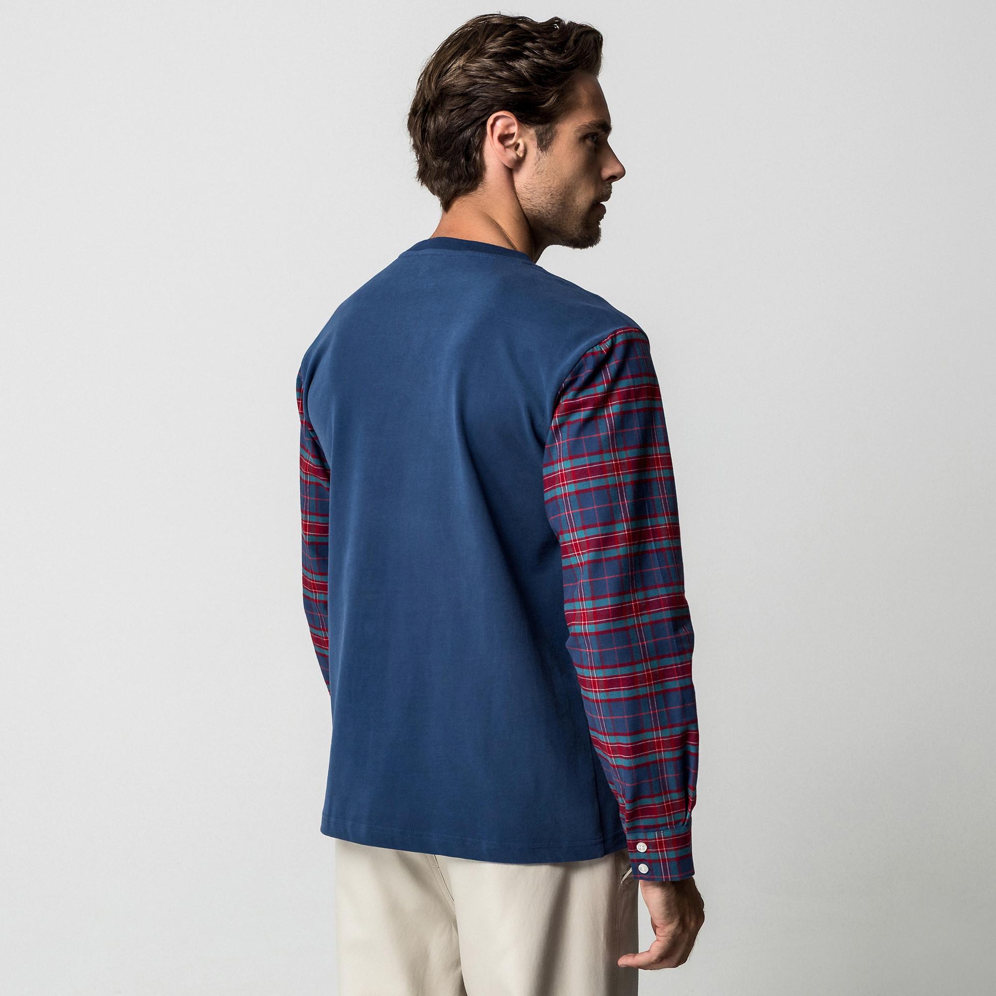 Manor Man Bi-Material Hemd  