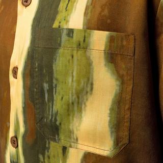 Manor Man All-over Print Langarmhemd  