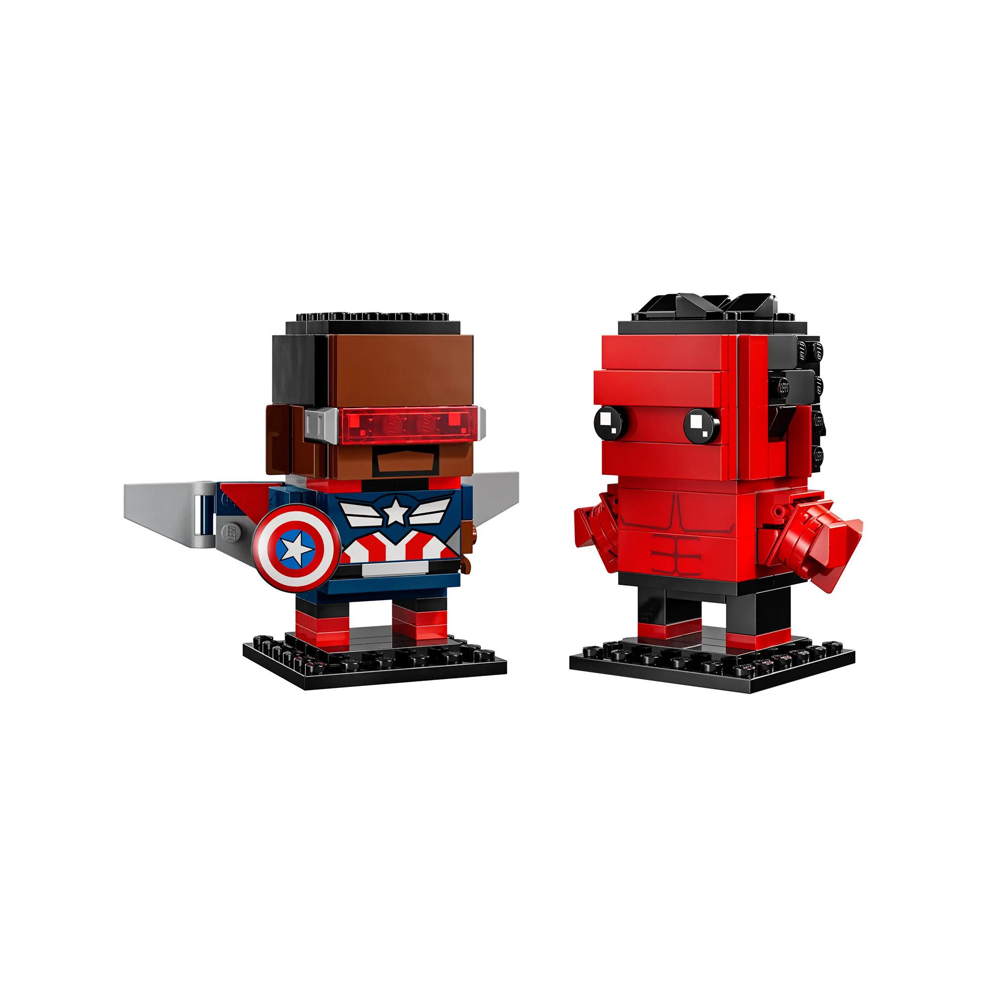 LEGO®  40668 Personaggi di Captain America e Hulk Rosso 