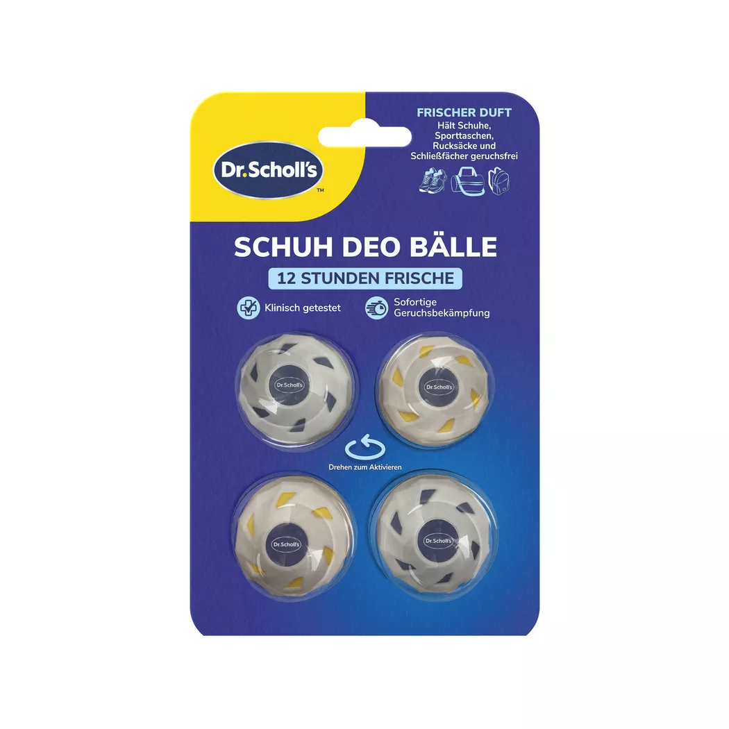 Scholl - OdorX Sneaker Balls, 4 Stück