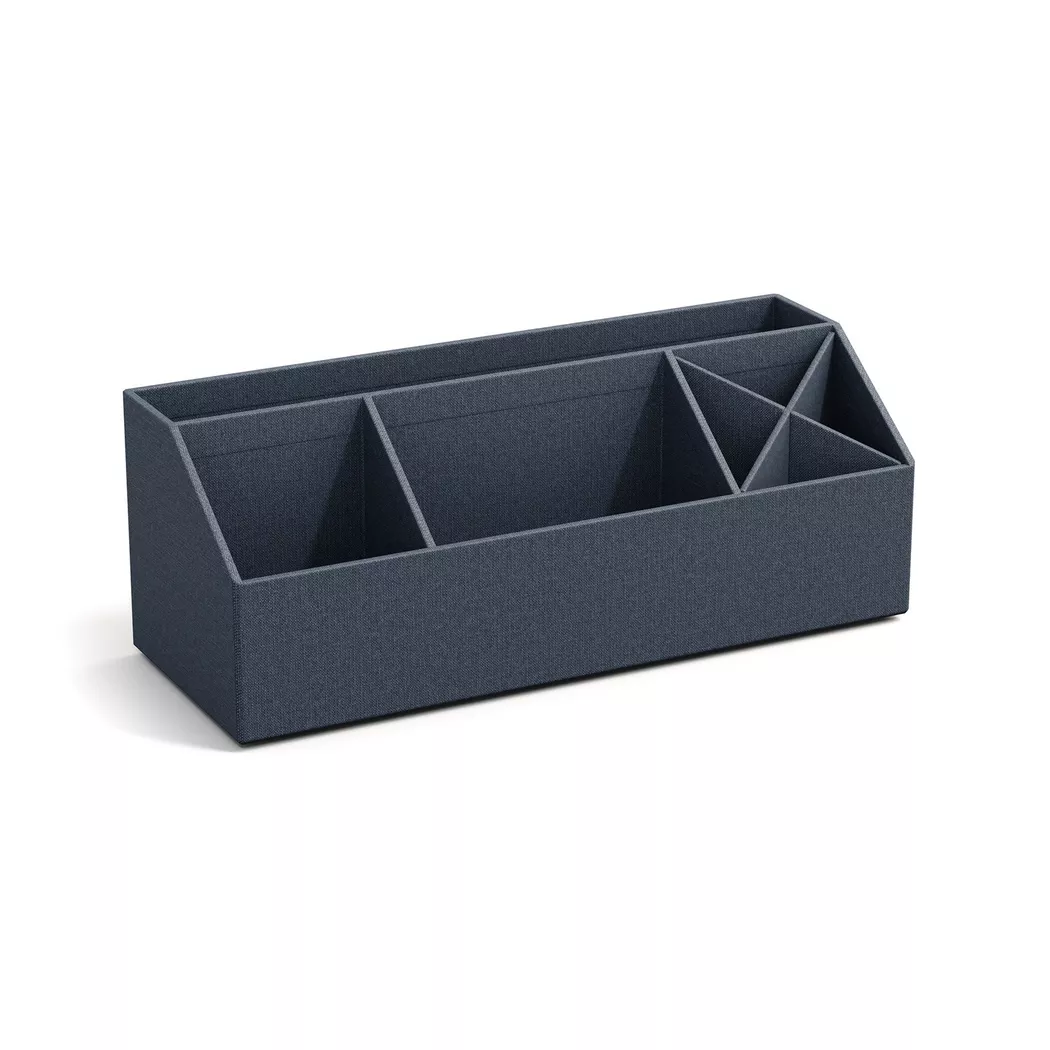 Bigso Box of Sweden – Stapelbare Briefablagen, 2er-Satz, 33X12.5X12.5CM, Nachtblau