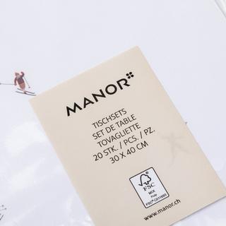 Manor Papiertischset Après Ski 