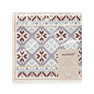 Manor Papierservietten, 20 Stück Snow 