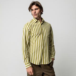 Manor Man Jersey Streifenhemd  