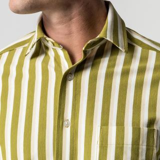 Manor Man Jersey Streifenhemd  