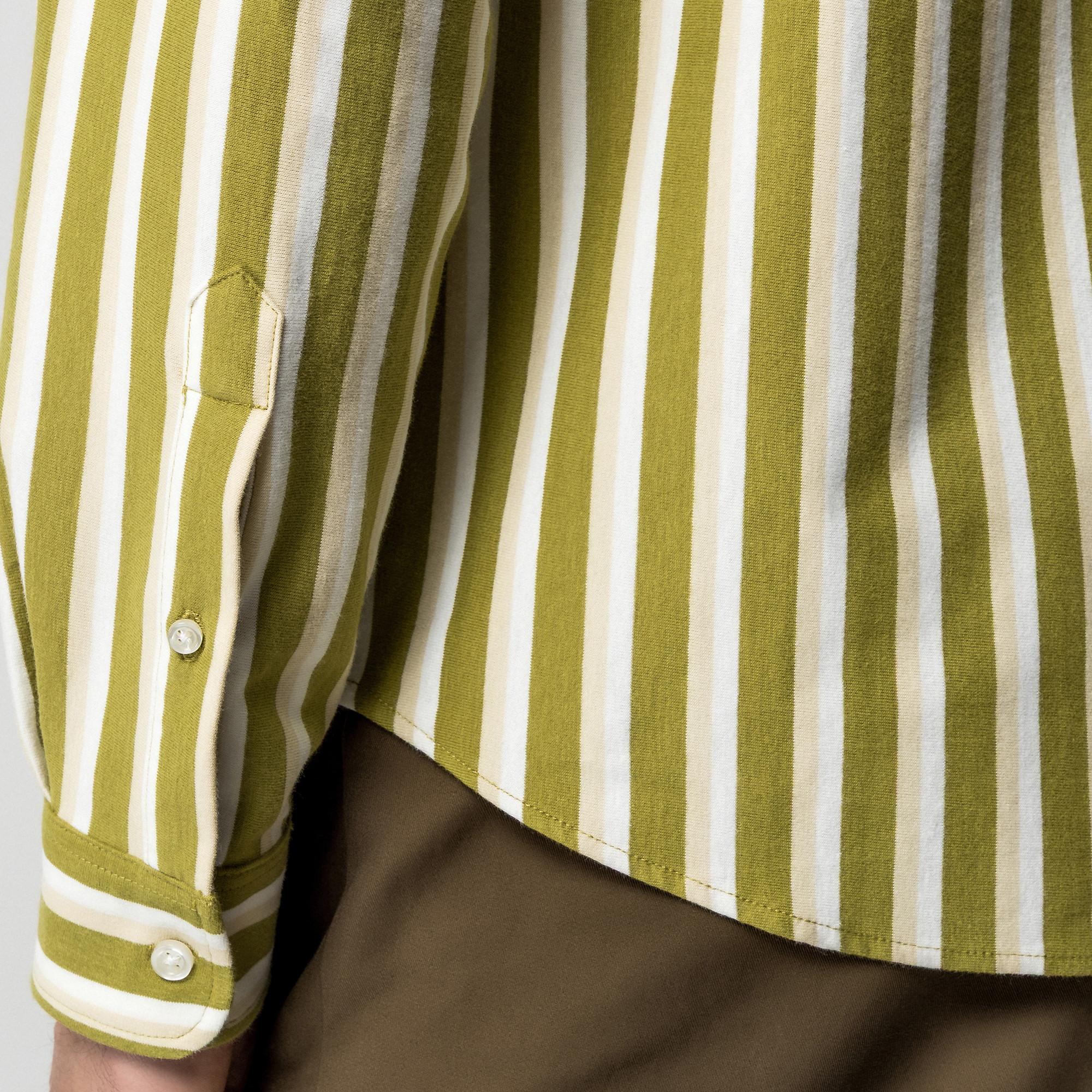 Manor Man Jersey Streifenhemd  