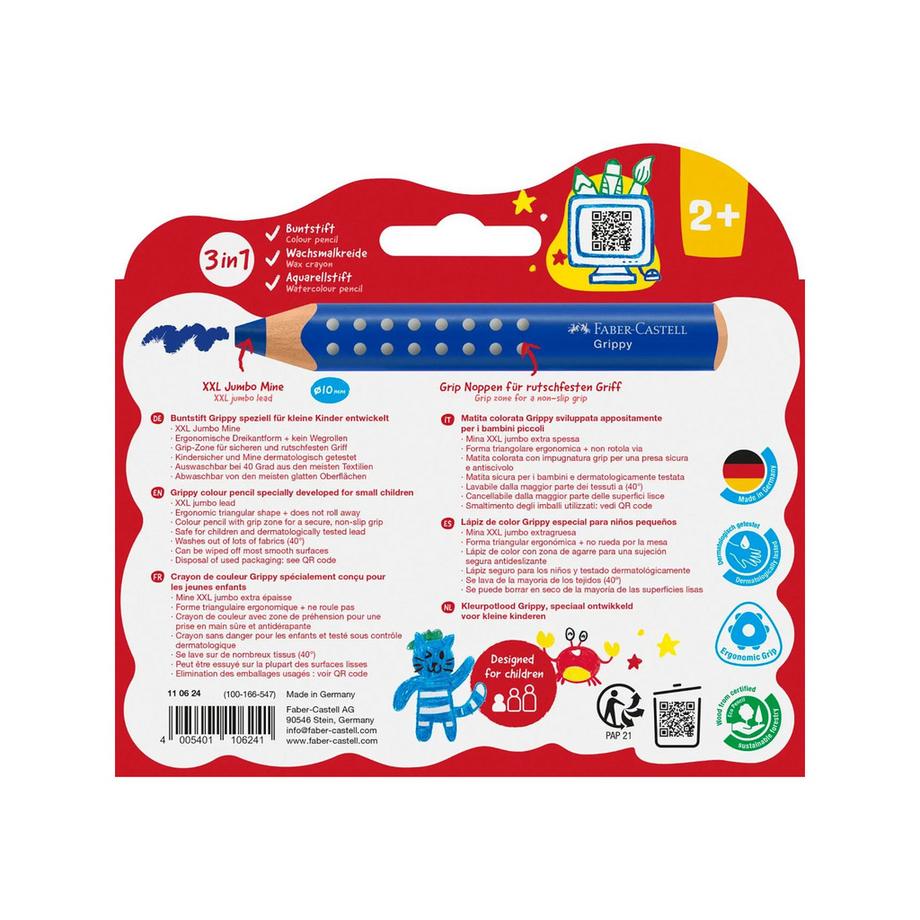 FABER CASTELL Farbstift Set Grippy 