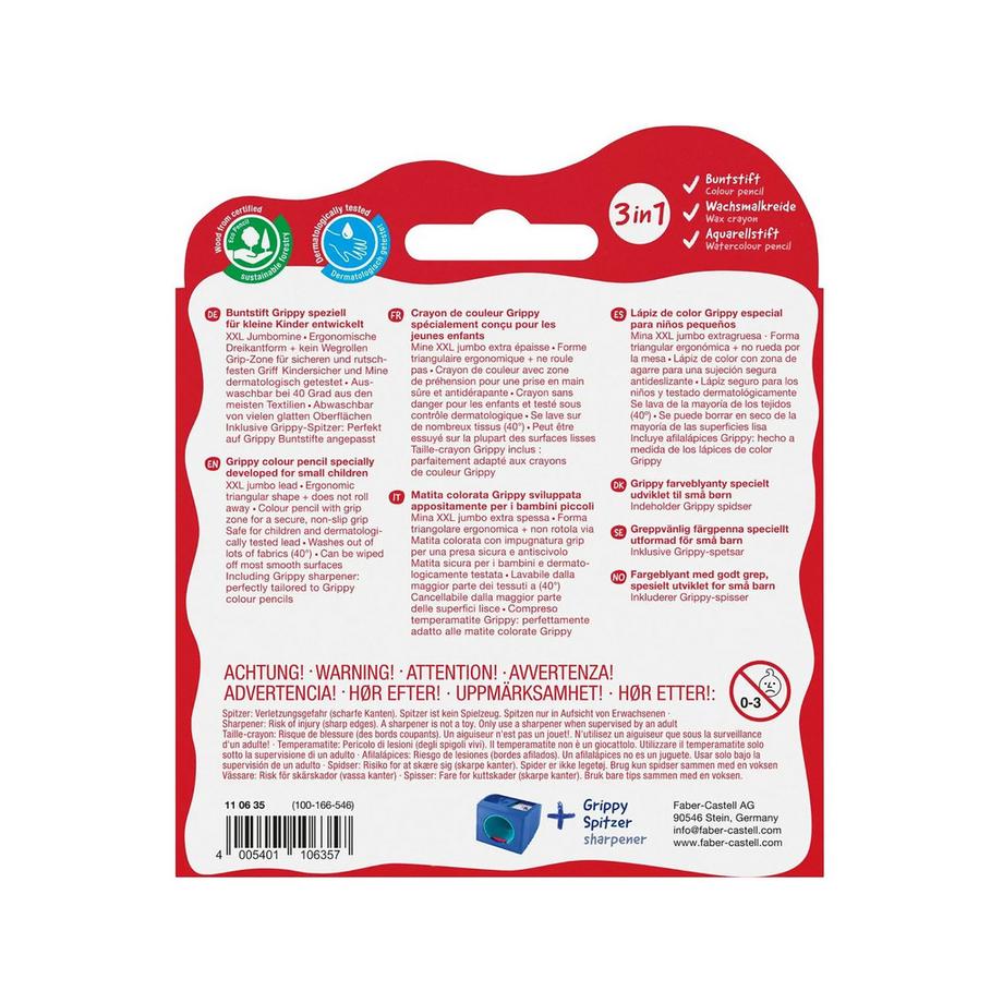 Faber-Castell Farbstift Set Grippy 